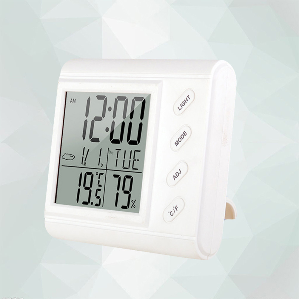 Thermometer Digital - Digitales Temperatur- und Feuchtigkeitsmessgerät mit Ständer