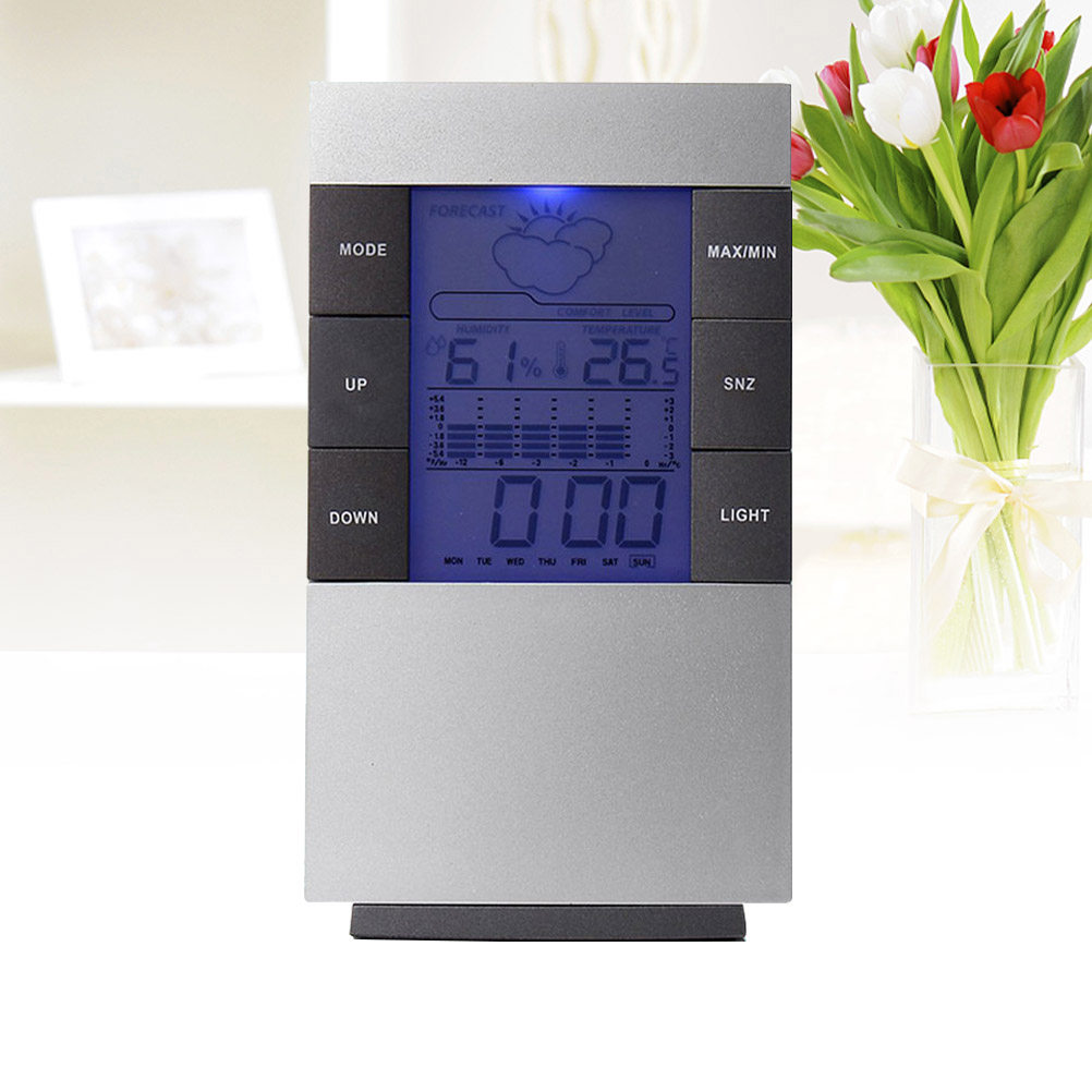 1 Stück LCD-Digitalwecker mit  – Thermometer Digital Bewertung und Preis